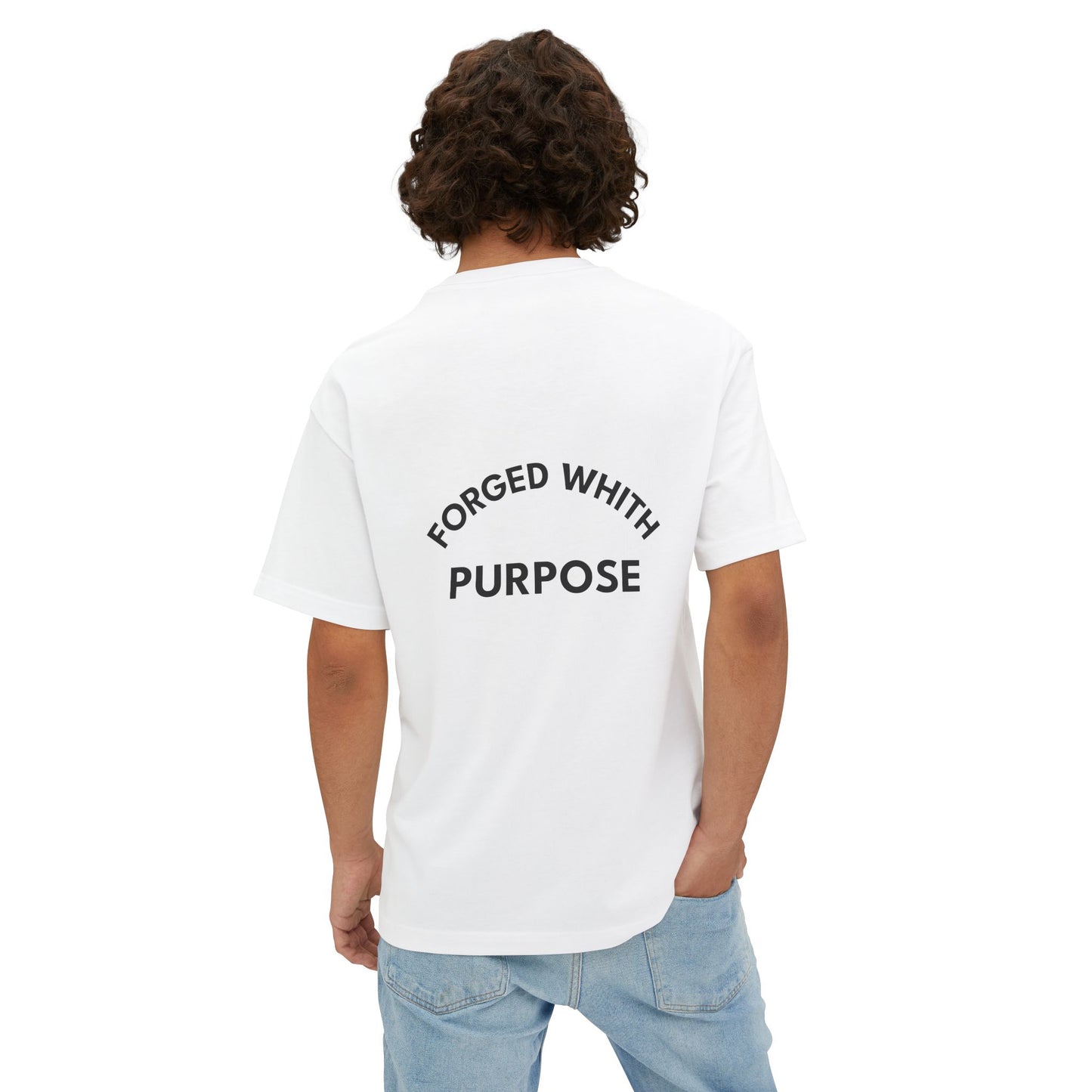 Camiseta Oversized Unisex FORJADA CON PROPÓSITO – Estilo minimalista y urbano
