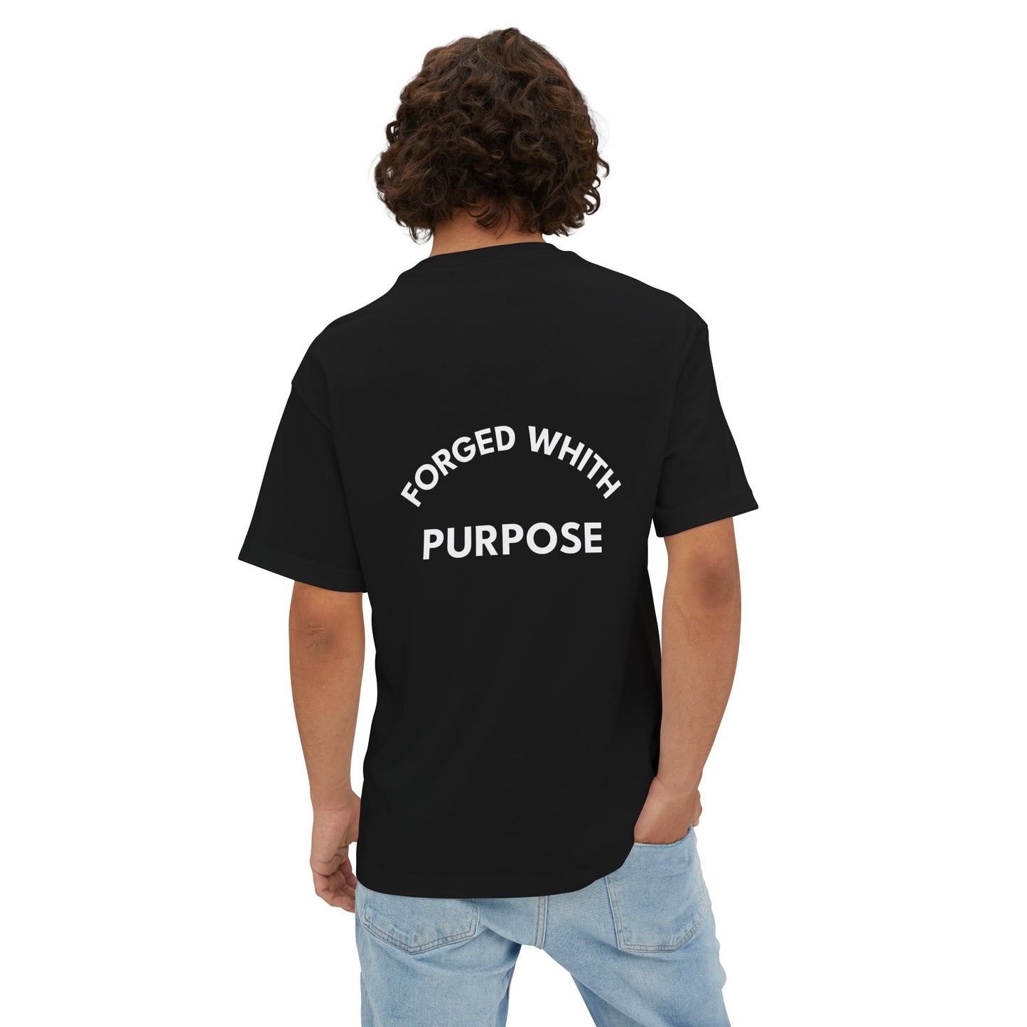 Camiseta Oversized Unisex FORJADA CON PROPÓSITO – Estilo minimalista y urbano