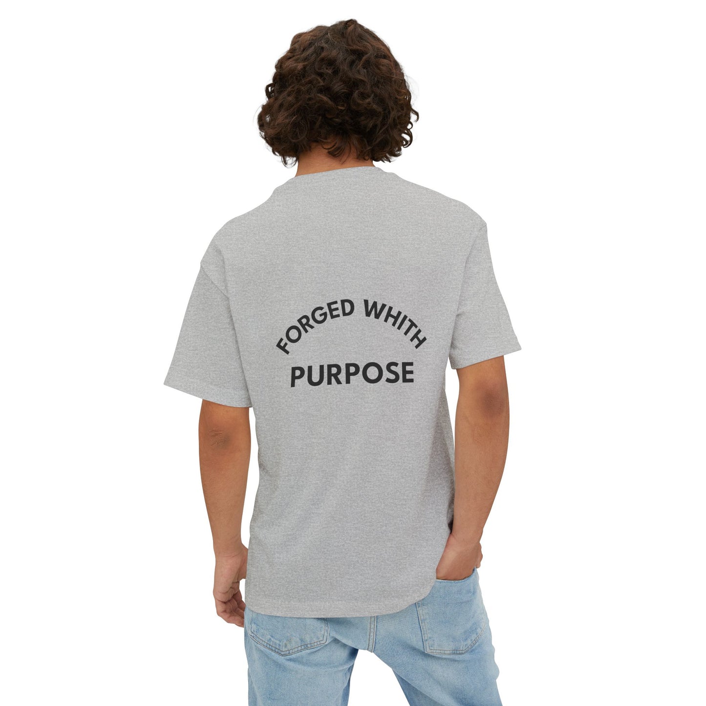 Camiseta Oversized Unisex FORJADA CON PROPÓSITO – Estilo minimalista y urbano